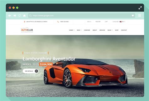 free templates for car website.